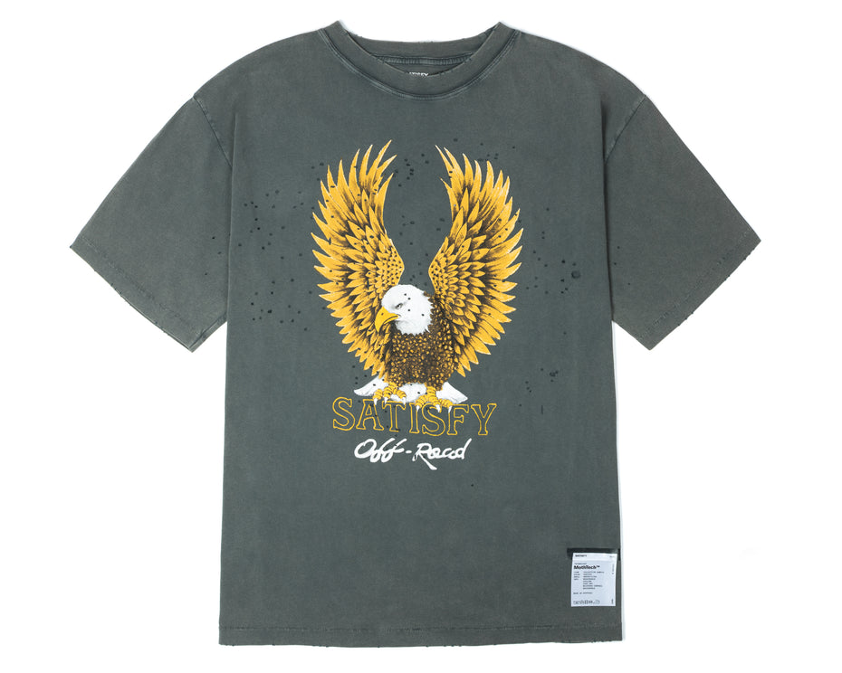 SATISFY MothTech T-Shirt - Faded Black - 'Off-Road' - Men's