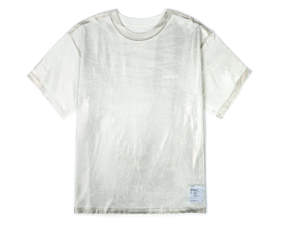 SATISFY MothTech T-Shirt - Silver Foil - Men's