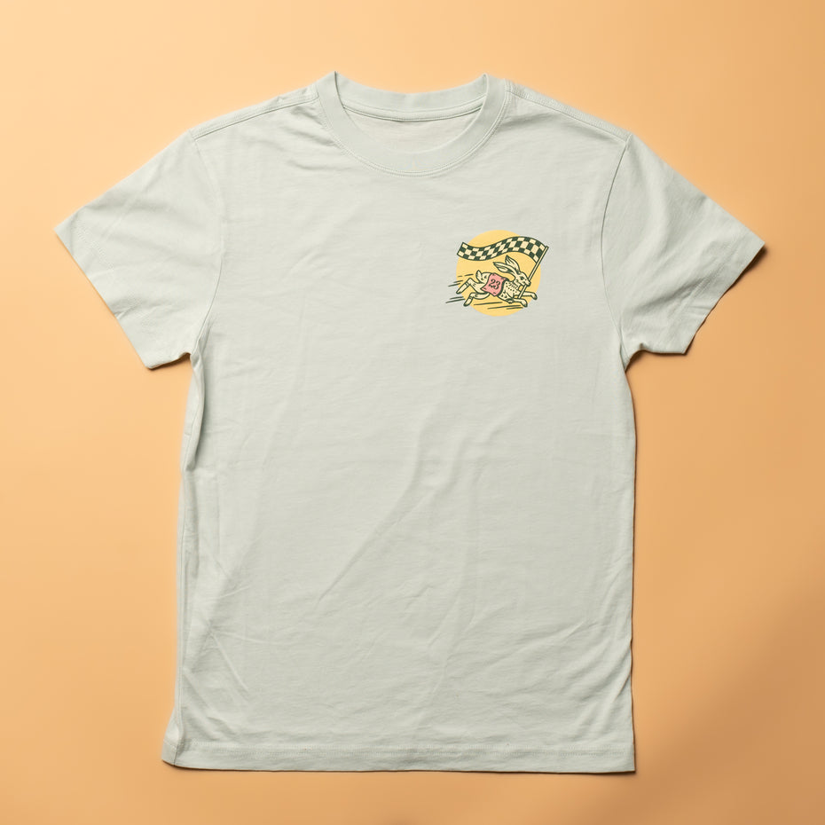 Racing Rabbit Badge 100% SUPIMA T-Shirt