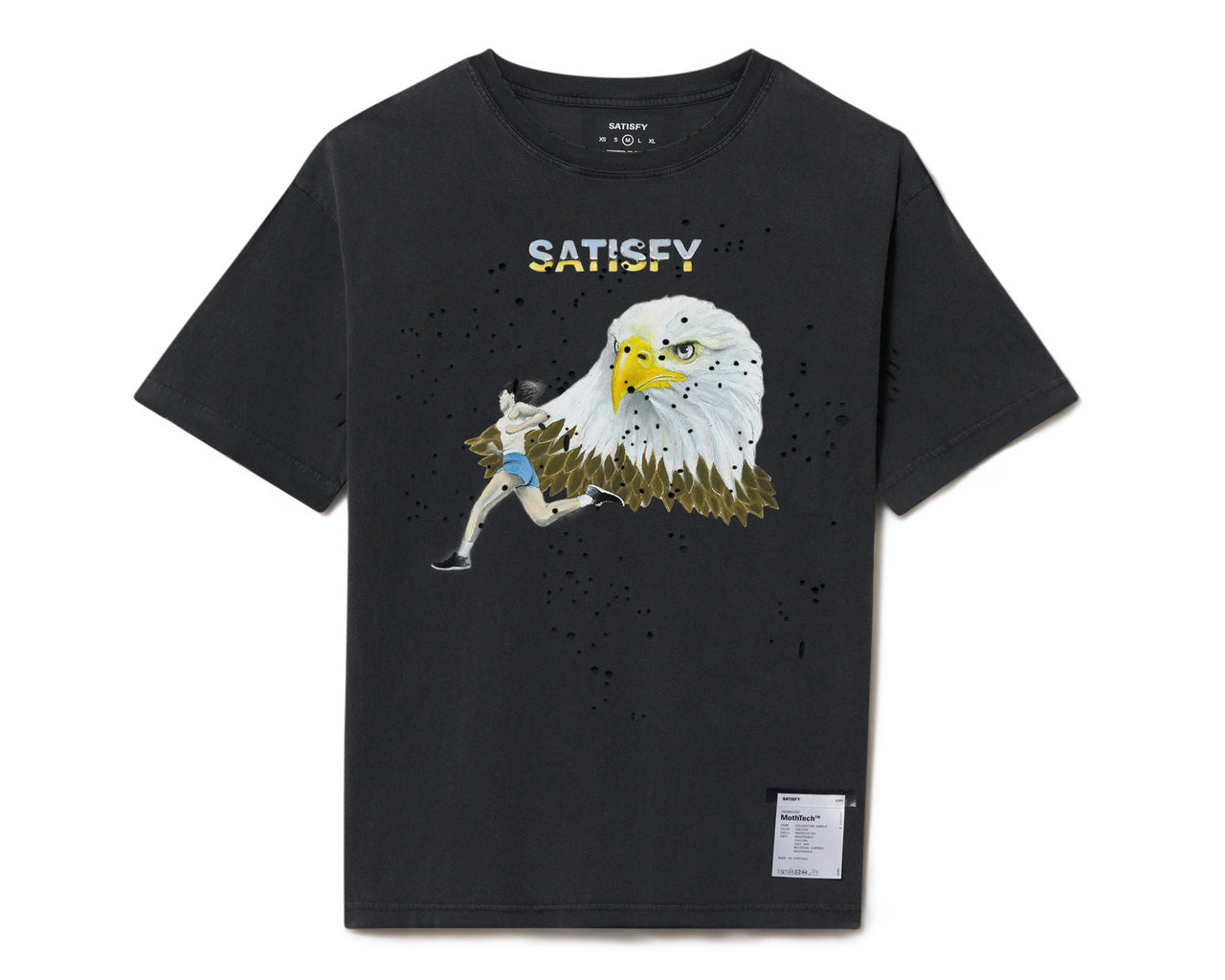 SATISFY MothTech™ T-Shirt - Aged Black
